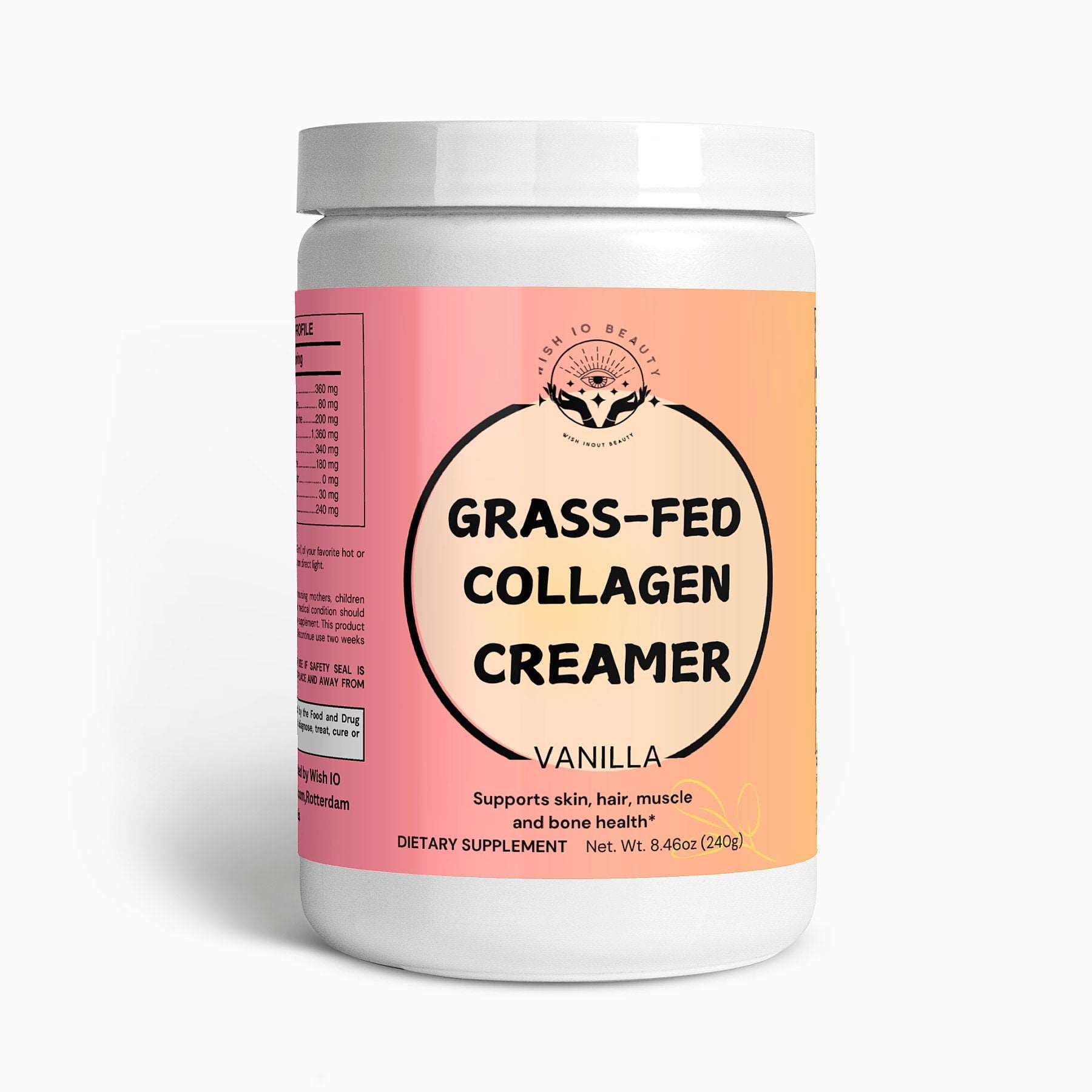 Grass-Fed Collagen Creamer (Vanilla)